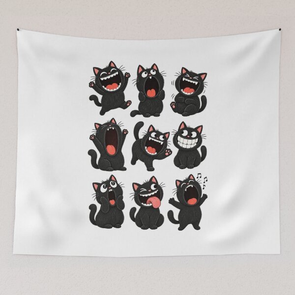 Item preview, Black Cat Smile designed and sold by Nice En.