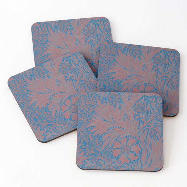 Item preview, Terracotta Turquoise William Morris Marigold floral designed and sold by Anne Londez Studio.