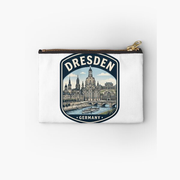 Item preview, Vintage Dresden Germany Skyline Travel Badge designed and sold by k3rstman1.