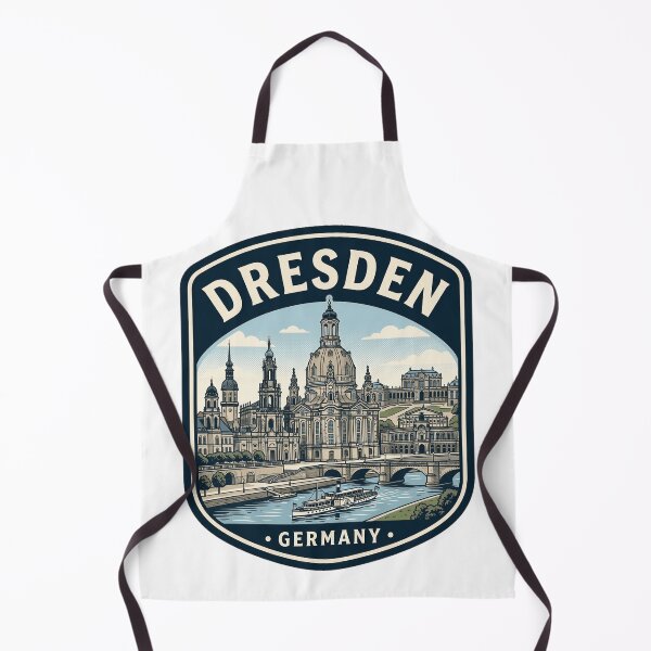 Item preview, Vintage Dresden Germany Skyline Travel Badge designed and sold by k3rstman1.