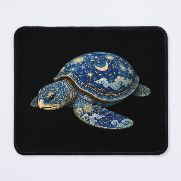 Item preview, Moon and Stars Sea Turtle | Ocean Starlight Art Collection designed and sold by Zaru Art Studio.