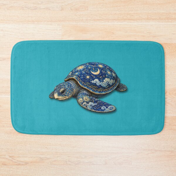 Item preview, Moon and Stars Sea Turtle | Ocean Starlight Art Collection designed and sold by Zaru Art Studio.