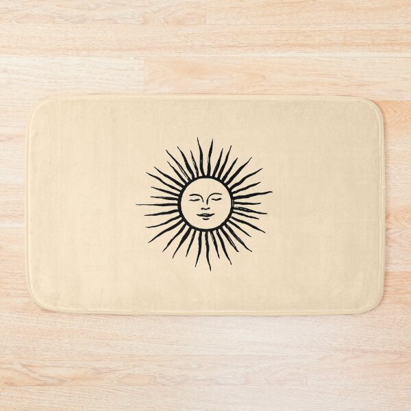 Item preview, Celestial Sun Face Boho Line Art designed and sold by jianina-alondra.