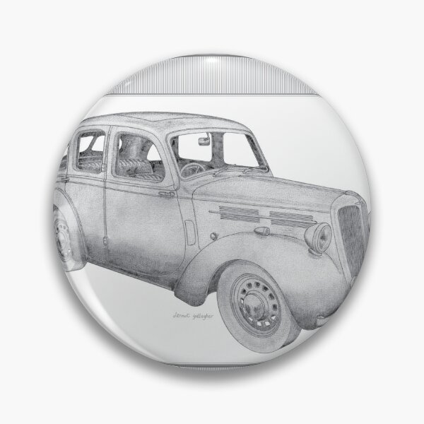 Item preview, Standard Flying Twelve 4 Door Saloon Hand-drawn designed and sold by Classic Car Art Drawings.