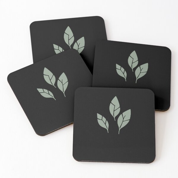 Item preview, Three Sage Leaves Minimalist Botanical Line Art designed and sold by VibeShift Studio.