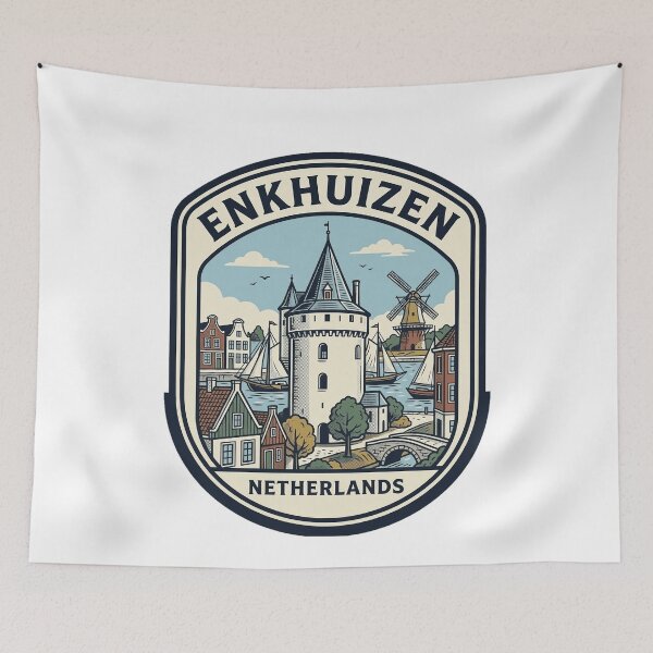 Item preview, Vintage Enkhuizen Netherlands Harbor Badge designed and sold by k3rstman1.