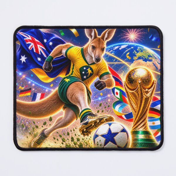 Item preview, Kangaroo Plays Football — What a Fun Game designed and sold by AllRoundTees.