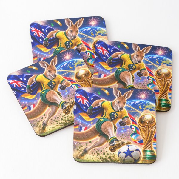 Item preview, Kangaroo Plays Football — What a Fun Game designed and sold by AllRoundTees.