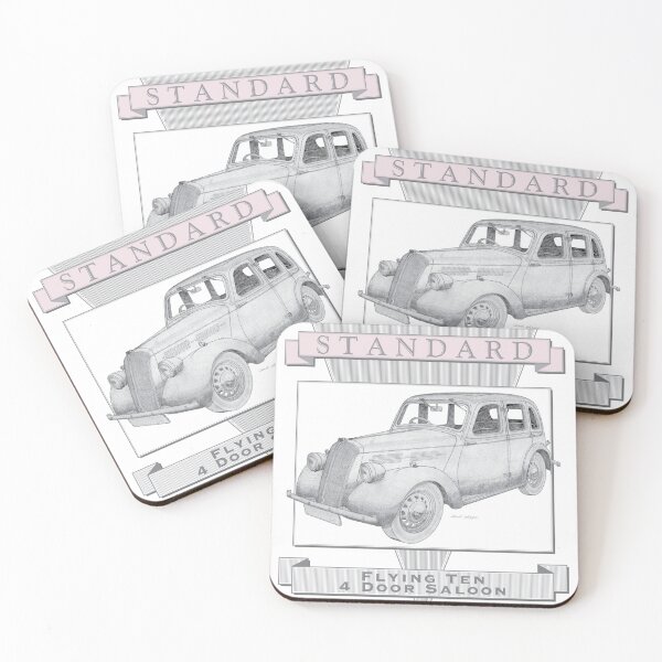 Artikelvorschau, Standard Flying Ten 4 Door Saloon Hand-drawn entworfen und verkauft von Classic Car Art Drawings.