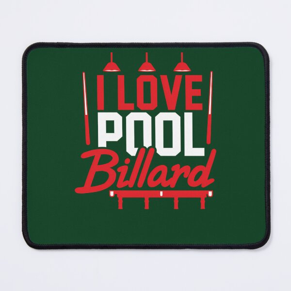 Item preview, I Love Pool Billiard Athlete Player Gift Idea 527 designed and sold by FlowerRaccoon.