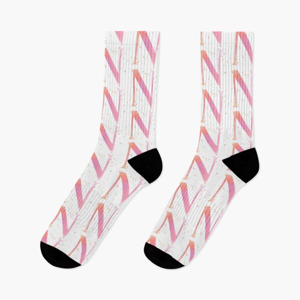 Item preview, Letter N Monogram pink watercolor designed and sold by iRenza.