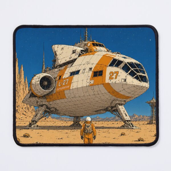 Item preview, Retro Space Explorer Mars Ship designed and sold by NordenPosters.