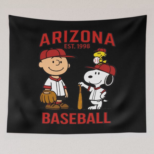 Item preview, Charlie Brown Snoopy Arizona Baseball Peanuts designed and sold by fizzstocmathepa.