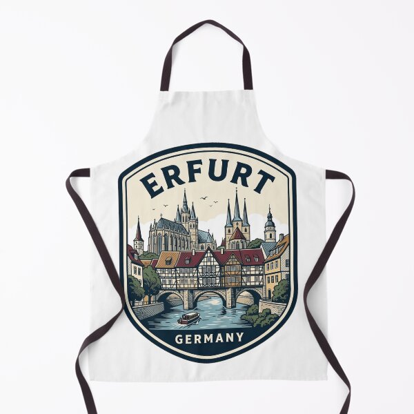 Item preview, Erfurt Germany Krämerbrücke Cathedral Travel Badge designed and sold by k3rstman1.