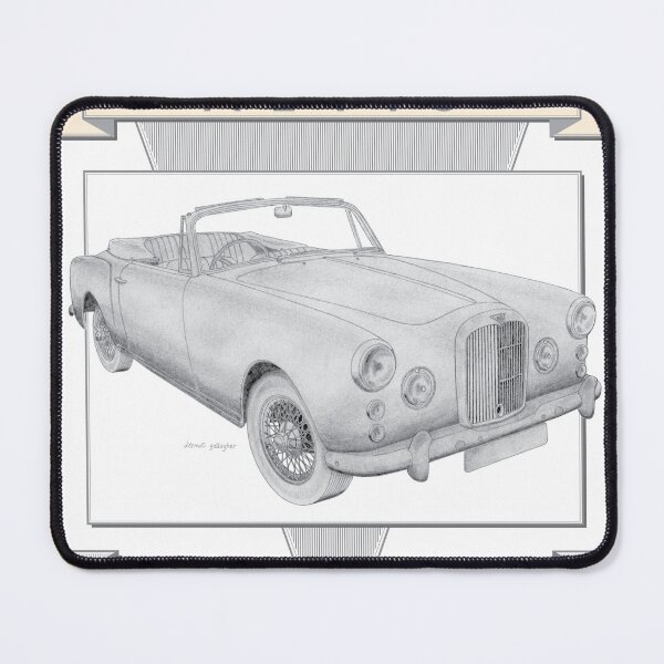 Item preview, Alvis TD21 Series 2 2 Door Drophead Coupé Hand-drawn designed and sold by Classic Car Art Drawings.
