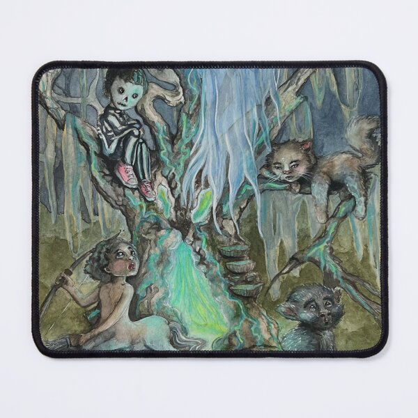 Item preview, Magical Hanging Tree – Halloween Centaur, Werewolf and Ghost Fantasy Art designed and sold by SaskiaFranken.