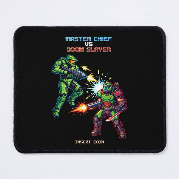 Item preview, Master Chief vs Doom Slayer Retro Arcade designed and sold by chesterosul.
