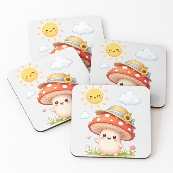 Item preview, Kawaii Mushroom Summer Garden designed and sold by naragon4289.