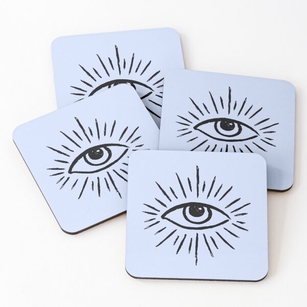 Item preview, Mystical Evil Eye Spiritual Line Art designed and sold by jianina-alondra.