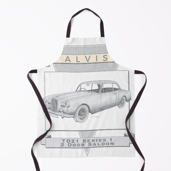 Item preview, Alvis TD21 Series 1 2 Door Saloon Hand-drawn designed and sold by Classic Car Art Drawings.