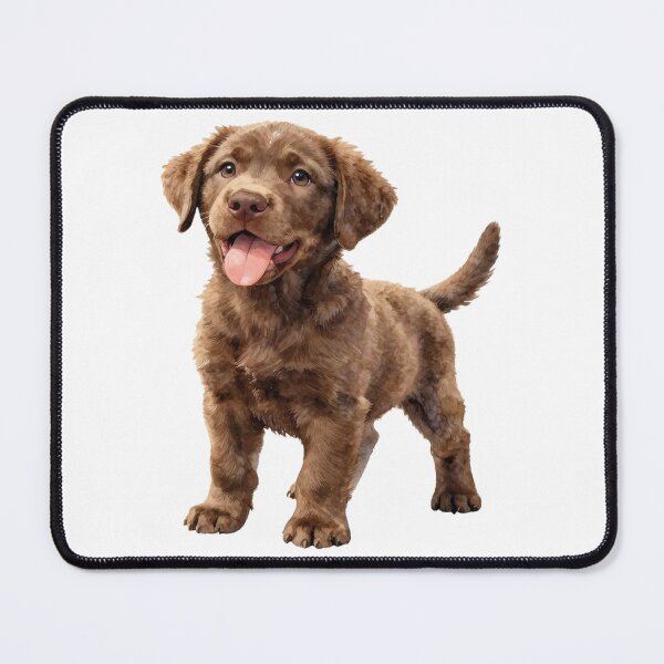 Item preview, Chocolate labrador puppy watercolor designed and sold by WildArtIT.