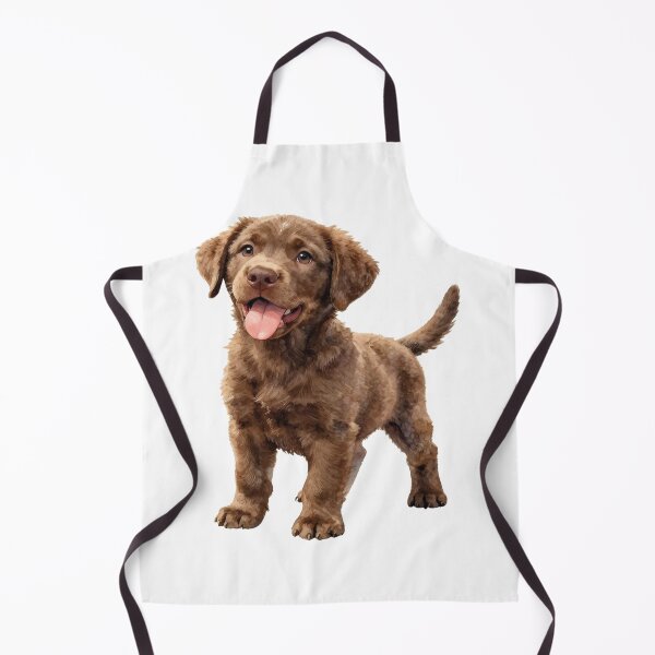 Item preview, Chocolate labrador puppy watercolor designed and sold by WildArtIT.