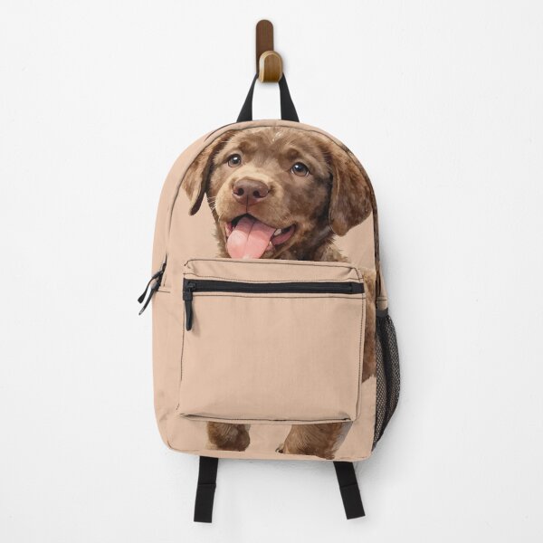 Item preview, Chocolate labrador puppy watercolor designed and sold by WildArtIT.