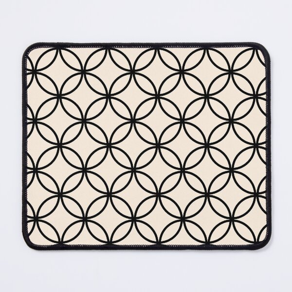 Item preview, Black Geometric Circle Pattern Minimalist Decor designed and sold by GemsAnatomy.