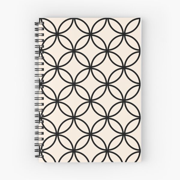 Item preview, Black Geometric Circle Pattern Minimalist Decor designed and sold by GemsAnatomy.