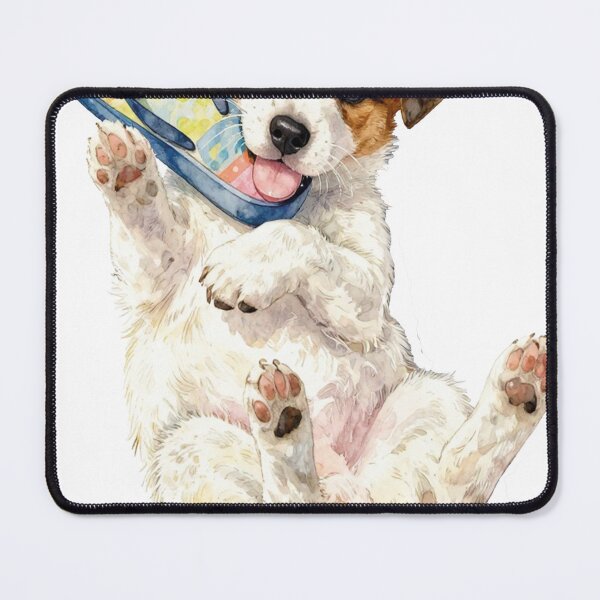 Item preview, Jack Russell puppy watercolor designed and sold by WildArtIT.