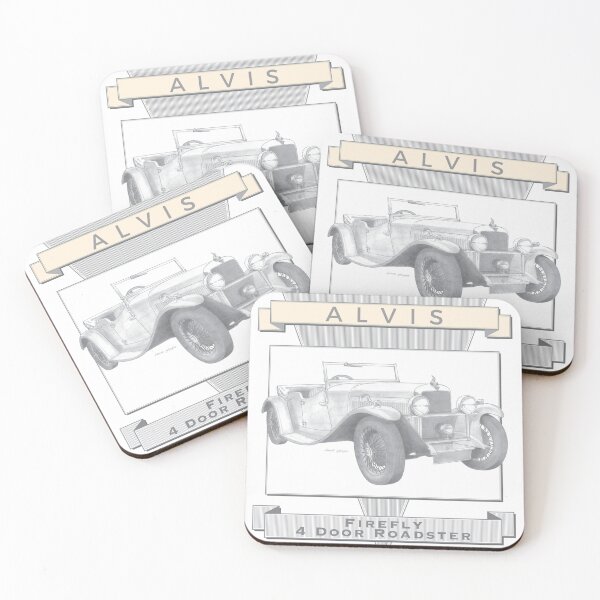 Item preview, Alvis Firefly 4 Door Roadster Hand-drawn designed and sold by Classic Car Art Drawings.