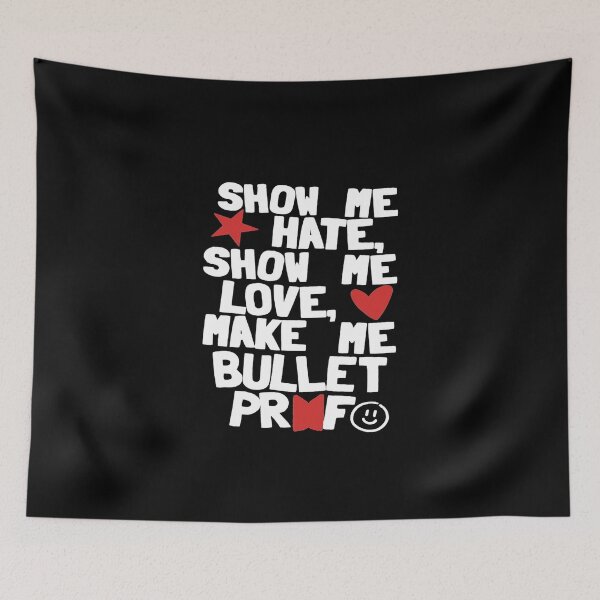 Item preview, BTS normal lyrics -show me hate show me love make me bulletproof designed and sold by GinaGrave.