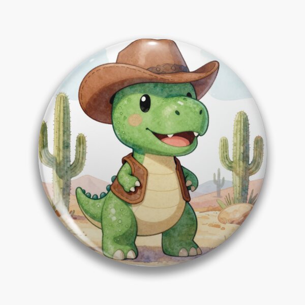 Item preview, Cute baby T-Rex cowboy - howdy saurus designed and sold by WildArtIT.