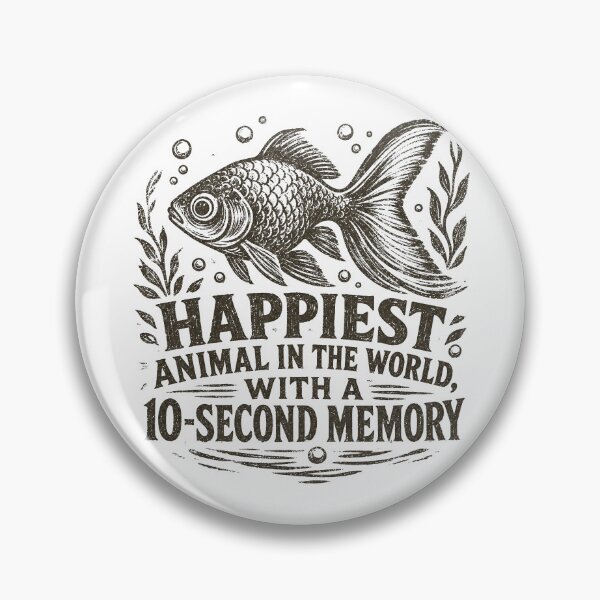 Item preview, Happiest animal in the world, with a 10-second memory designed and sold by Olena Du.