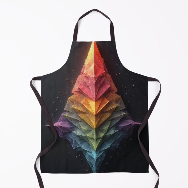 Item preview, A geometric crystal formation in rainbow colors designed and sold by Mianku | Für das Leben.