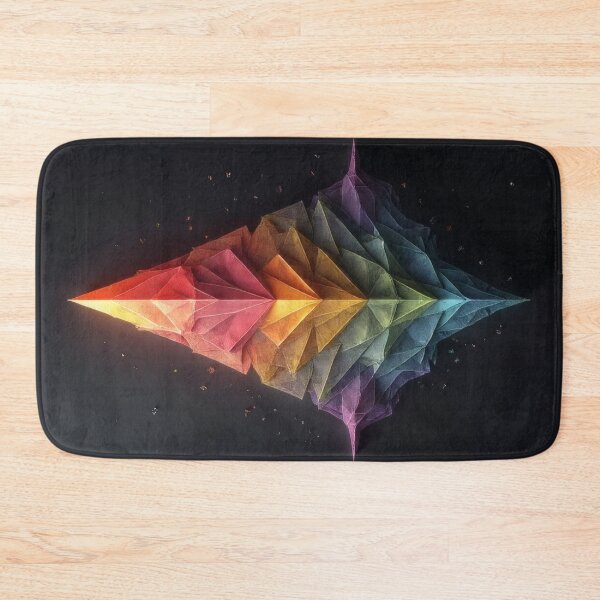 Item preview, A geometric crystal formation in rainbow colors designed and sold by Mianku | Für das Leben.