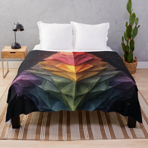 Item preview, A geometric crystal formation in rainbow colors designed and sold by Mianku | Für das Leben.