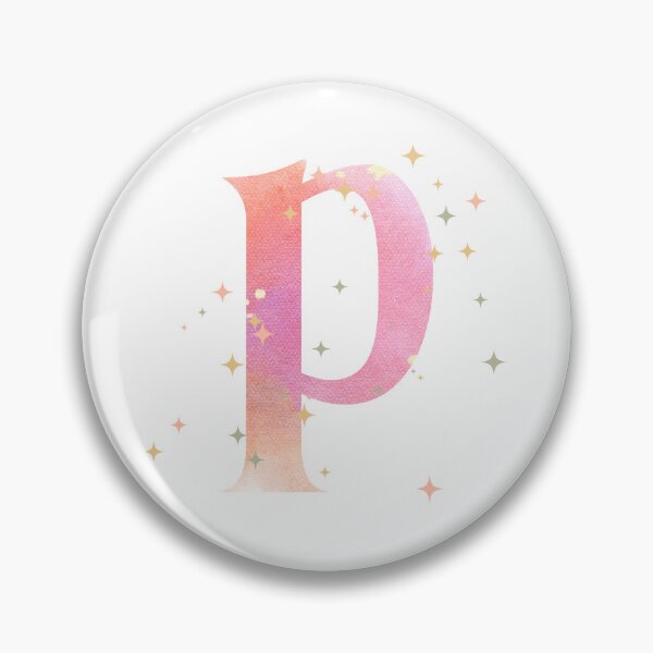 Artikelvorschau, Monogramm des Buchstabens P, rosa Aquarell entworfen und verkauft von iRenza.