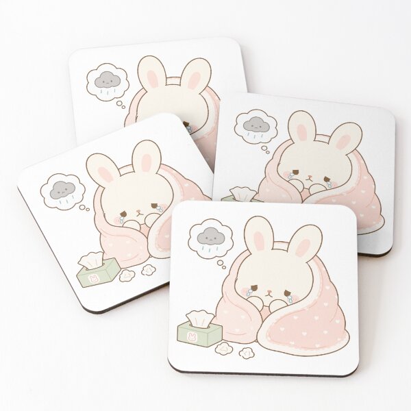Item preview, Kawaii Bunny Crying Sad Day Illustration designed and sold by daldadesign.