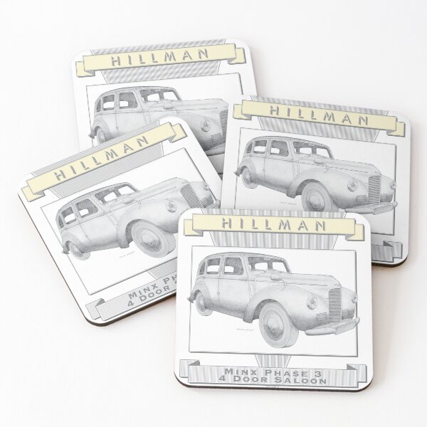 Item preview, Hillman Minx Phase 3 4 Door Saloon Hand-drawn designed and sold by Classic Car Art Drawings.