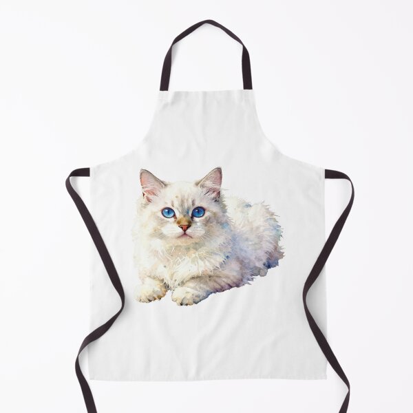 Item preview, White kitten with sapphire blue eyes designed and sold by WildArtIT.