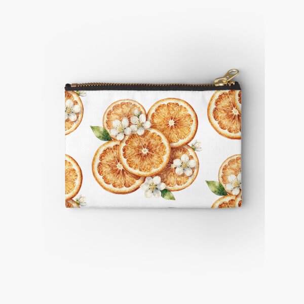 Item preview, Orange flowers and slices - citrus watercolor designed and sold by WildArtIT.
