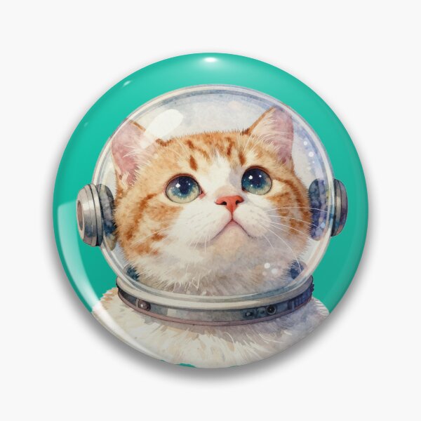 Item preview, Cat in space suit - astronaut cat watercolor designed and sold by WildArtIT.