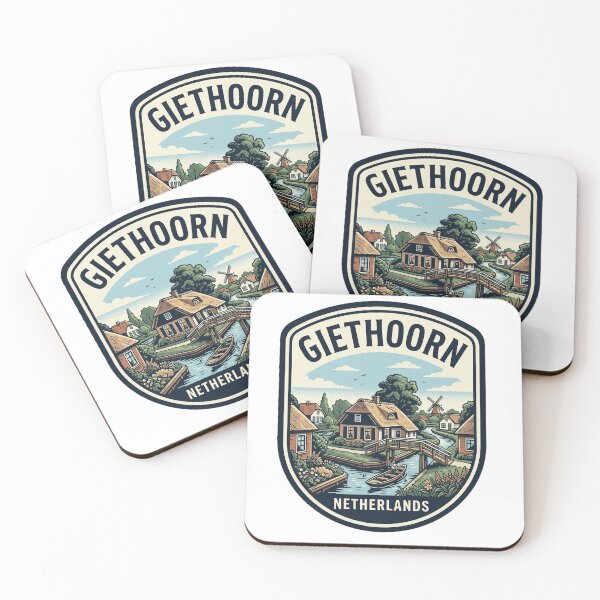 Item preview, Giethoorn Netherlands Vintage Travel Canal Village Badge designed and sold by k3rstman1.