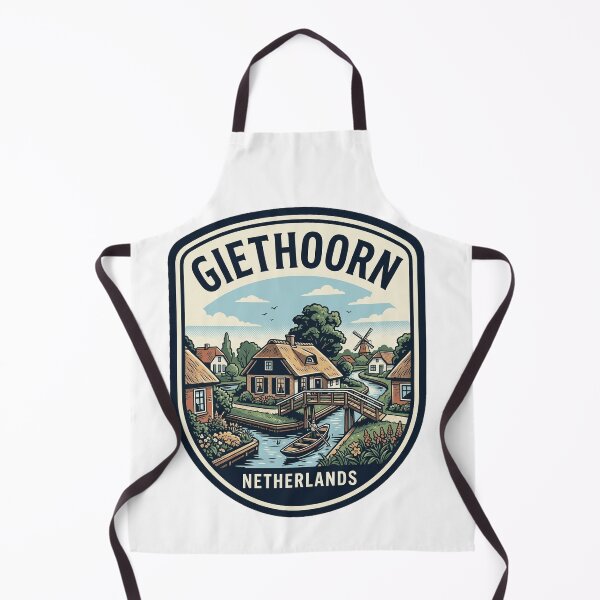 Item preview, Giethoorn Netherlands Vintage Travel Canal Village Badge designed and sold by k3rstman1.