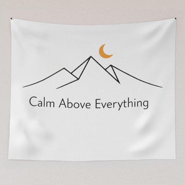 Item preview, Calm Above Everything Mountains designed and sold by GabeMountainArt.