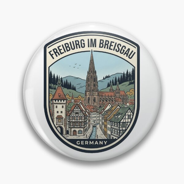 Item preview, Freiburg Im Breisgau Germany Vintage Travel Badge designed and sold by k3rstman1.