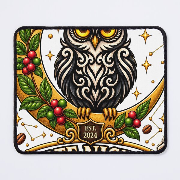Item preview, Late Nights, Coffee & Lights — Just Me and an Owl designed and sold by AllRoundTees.