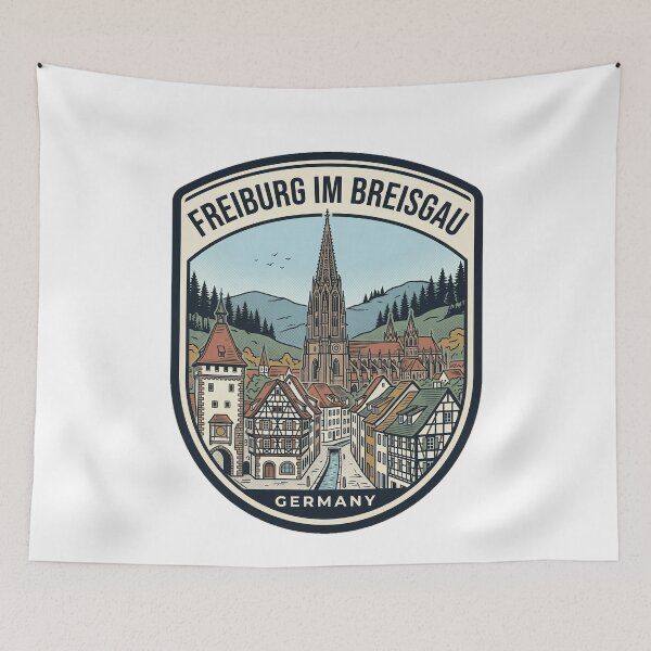 Item preview, Freiburg Im Breisgau Germany Vintage Travel Badge designed and sold by k3rstman1.