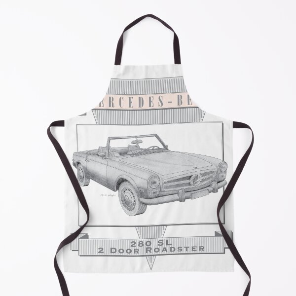 Item preview, Mercedes-Benz 280 SL 2 Door Roadster Hand-drawn designed and sold by Classic Car Art Drawings.